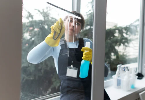 Nettoyage de vitres intérieures et extérieures à la Vèze